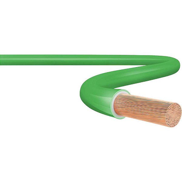 Cabo flexível 750V 6 mm² x 100 metros verde SIL