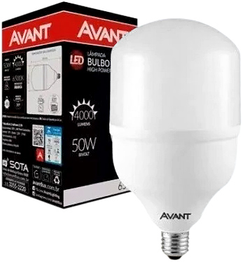 Lâmpada LED BULBO HP 50W bivolt 6500 K 289301373 AVANT