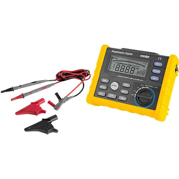 Megômetro digital 10 Gohms 50V - 1.000V VONDER