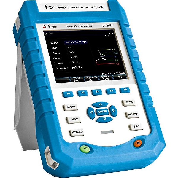 Analisador de Energia categoria IV 600V IN-RUSH ET-5062 MINIPA