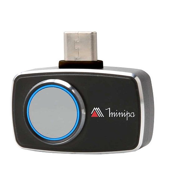 Câmera termovisora para smartphone -20°C a 550°C USB-C MTV-10M MINIPA