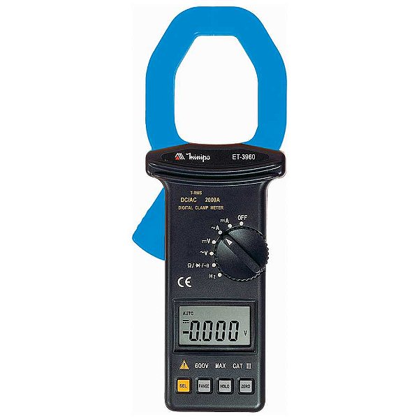 Alicate voltímetro amperímetro digital 600V ET-3960 MINIPA