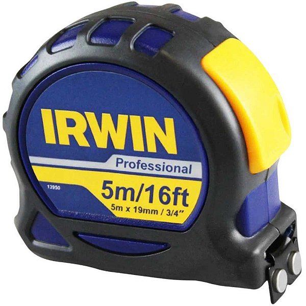Trena profissional com imãs na ponta 19mm x 5m 13950 IRWIN
