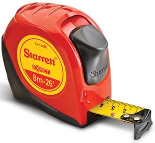 Trena curta de aço 8m x 1" KTX1-8ME-S Exact STARRETT