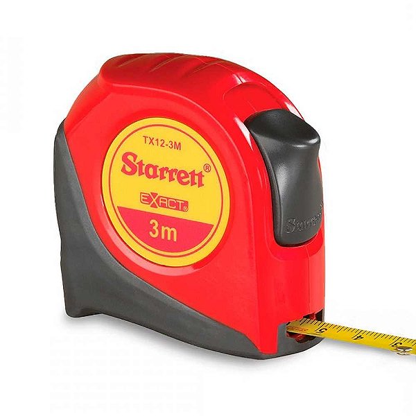 Trena curta de aço 3m x 13mm KTX12-3M-S Exact STARRETT