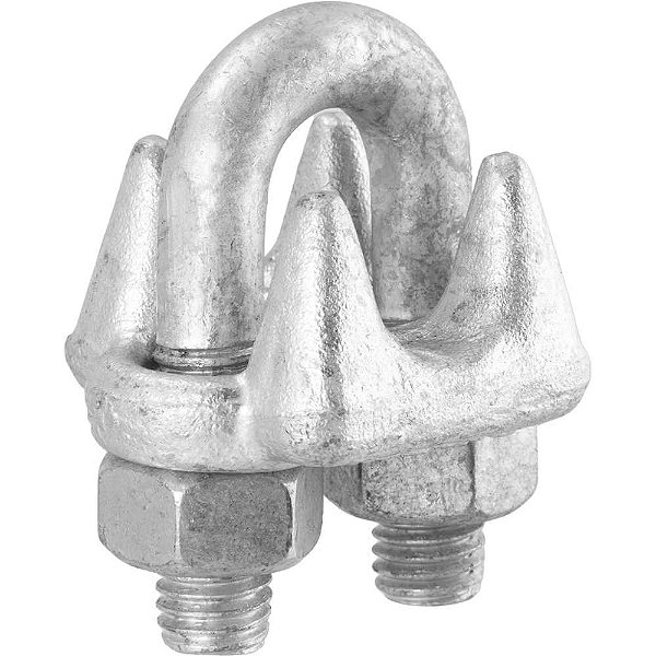 Clips para cabo de aço 5/8" - 15,90mm pesado embalagem com 50 peças VONDER PLUS