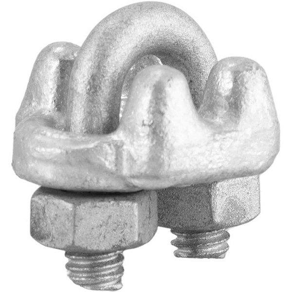 Clips para cabo de aço 1/8" - 3,18mm pesado embalagem com 1.000 peças VONDER PLUS