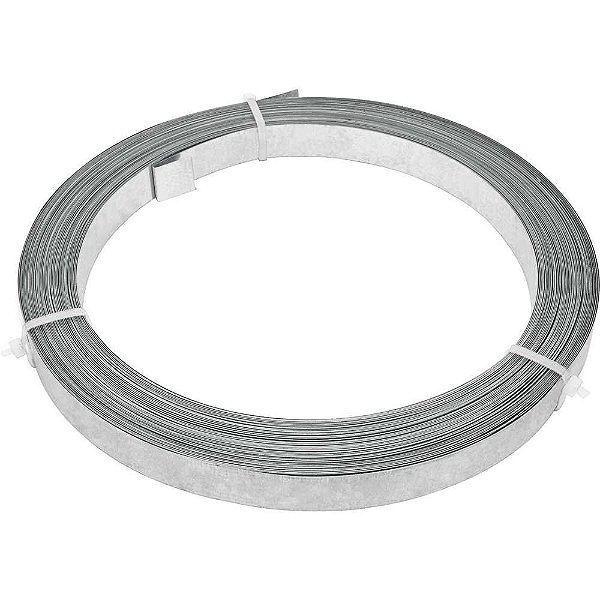 Fita de aço lisa 19,00mm x 0,40mm x 30m VONDER