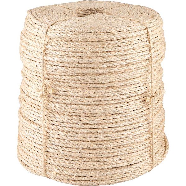 Corda de sisal 6mm x 440m 3 pernas VONDER