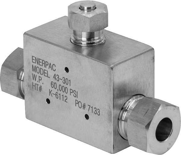 Conexão para super alta pressão tipo "T" para manômetro 43301 ENERPAC