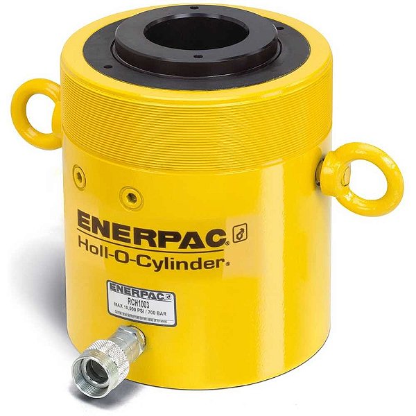 Cilindro hidráulico simples ação com haste vazada 60T curso 76mm RCH 603 ENERPAC