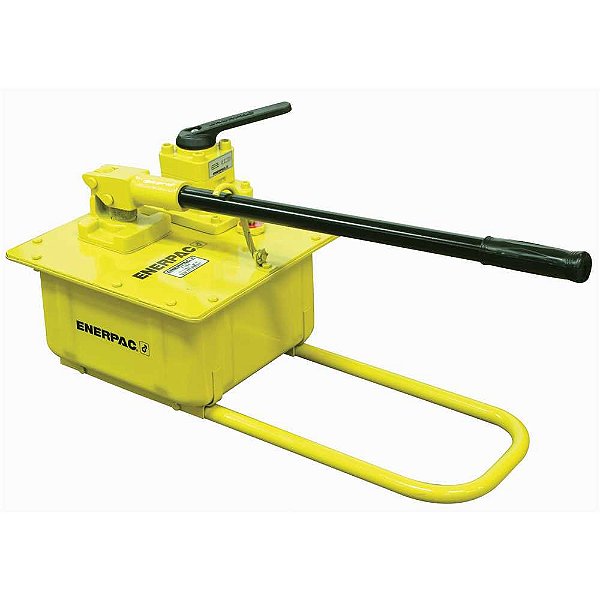 Bomba hidráulica manual dupla ação de 2 estágios capacidade de óleo 7,42 litros P-464 ENERPAC