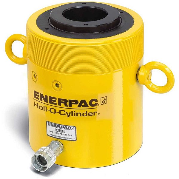 Cilindro hidráulico simples ação com haste vazada 60T curso 152mm RCH 606 ENERPAC