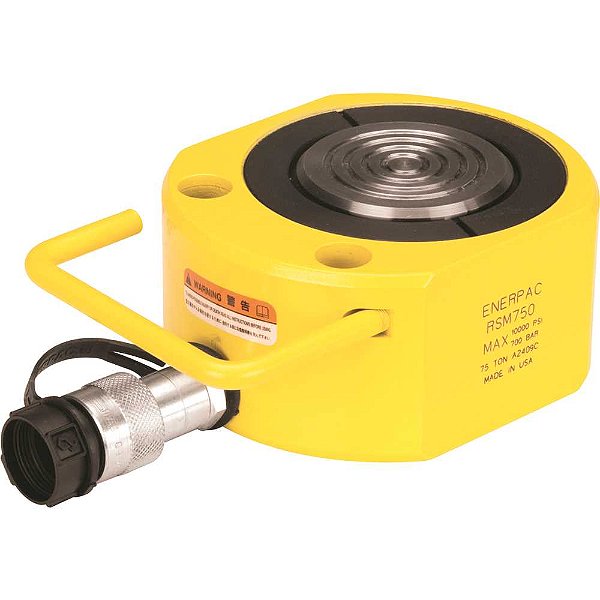 Cilindro hidráulico simples ação compacto 75T curso 16mm RSM 750 ENERPAC