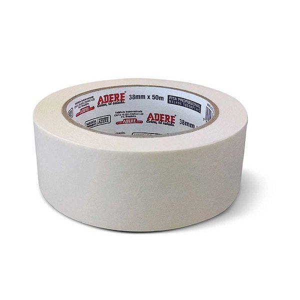 Fita crepe 38mm x 50m para pintura imobiliária 427 ADERE - 36 unidades