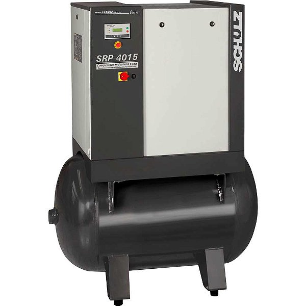 Compressor rotativo de parafuso 15 CV 109 lbf/pol² 380V trifásico SRP 4015 LEAN SCHULZ