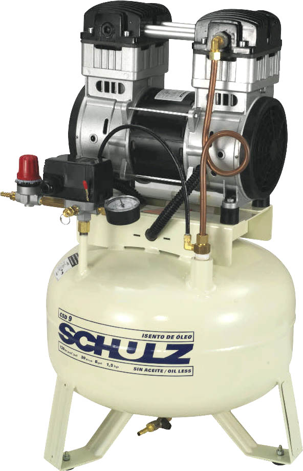 Compressor médico-odontológico isento de óleo 127V CSD 9/30 915.0363-0 (MTA) SCHULZ
