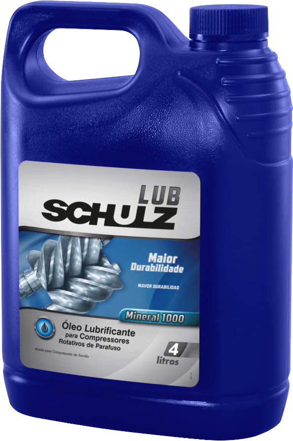 Óleo lubrificante para compressores parafuso 4 litros SCHULZ