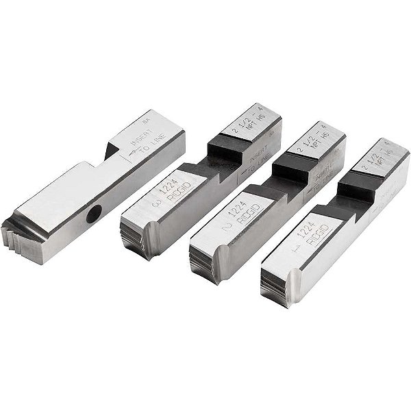 Jogo de cossinetes de aço rápido 2.1/2" e 4" NPT para tubo rosca direita modelo 26192 RIDGID