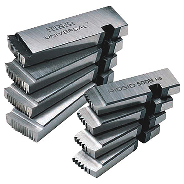 Jogo de cossinetes de aço carbono 1/2" - 3/4" x 14 fios por polegada para tubo rosca direita modelo 66665 RIDGID