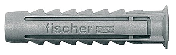Bucha de nylon para fixação 6mm SX 6 caixas com 100 peças FISCHER