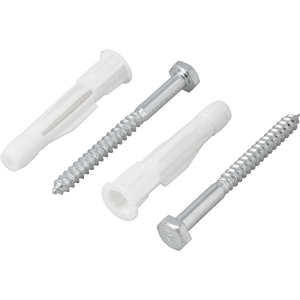 Parafuso sextavado com bucha 10mm para tijolo vazado e bloco oco 1/4" x 70mm VONDER