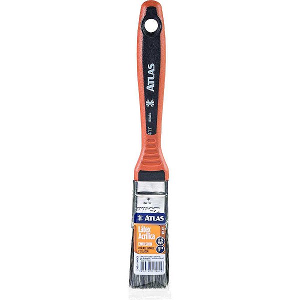 Pincel de cerda gris 1" para tintas látex e acrílicas 417/3 ATLAS