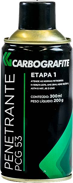 Liquido penetrante 200g vermelho CARBOGRAFITE