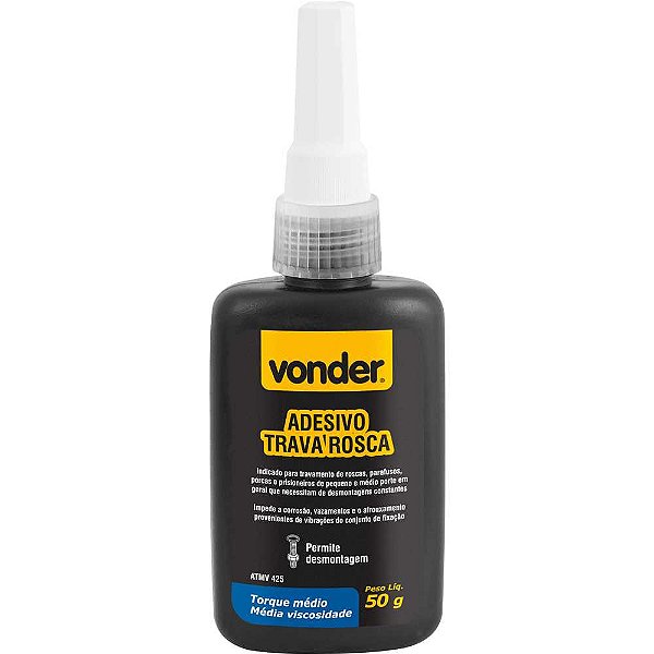 Adesivo trava rosca médio torque com 50g ATMV 425 VONDER