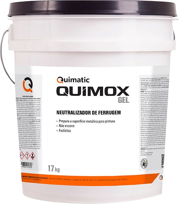 Neutralizador de ferrugem 17kg Quimox Gel QUIMATIC