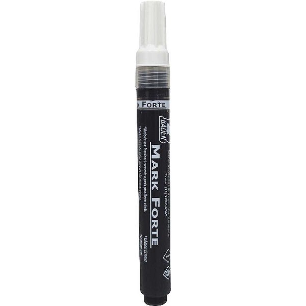 Marcador industrial preto ponta 5mm 9ml Mark Forte M30-MFPT-9 BADEN