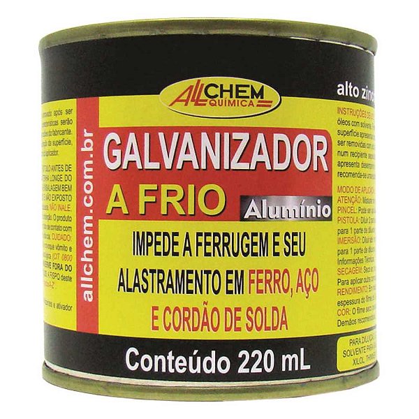 Composto para galvanização a frio 220ml ALLCHEM