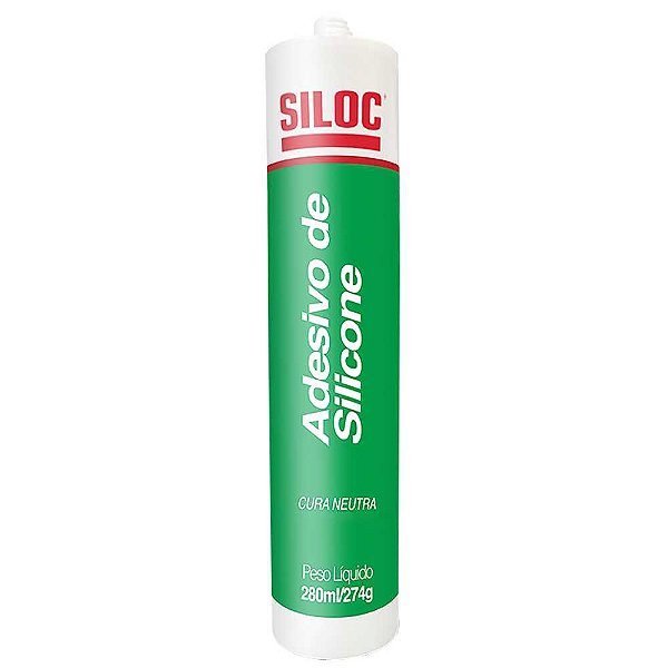 Borracha de silicone neutro incolor 274g / 280ml SILOC