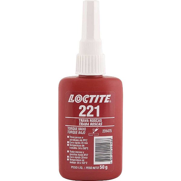 Adesivo anaeróbico para travamento de rosca 221 50g 231475 LOCTITE