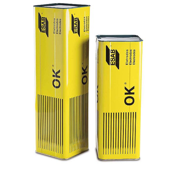 Eletrodo revestido para aço carbono 17kg E7018G/1 OK5500 com 2,5mm ESAB
