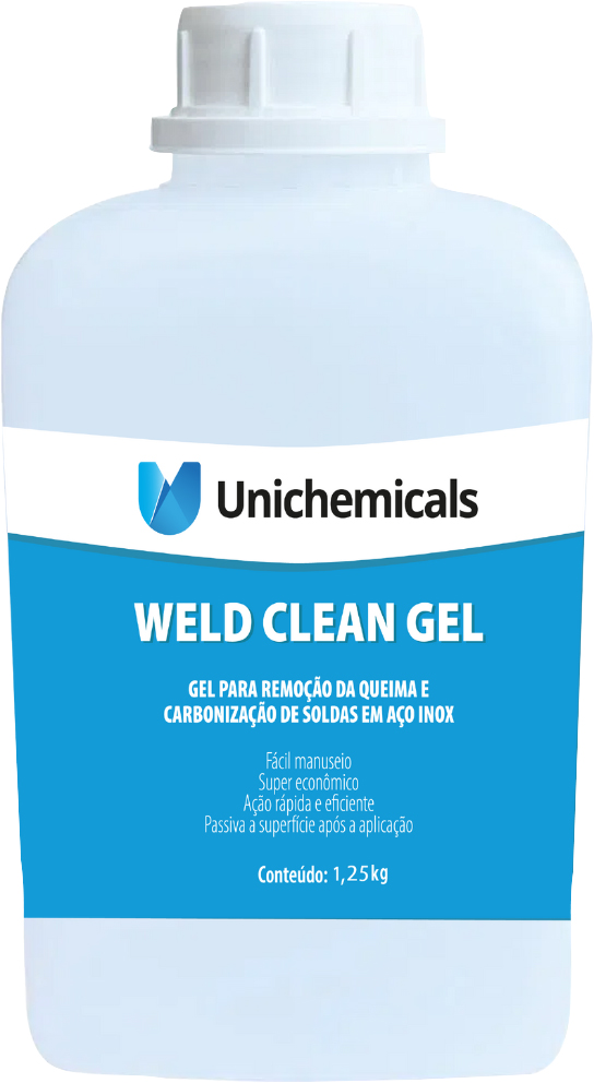 Gel decapante para aço inox 1,25kg Weld Clean UNICHEMICALS