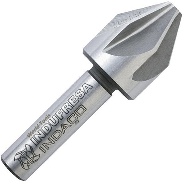 Escareador de aço 16mm 90 graus capacidade 3,2 a 16,0mm haste cilíndrica 10mm DIN 335A INDAÇO