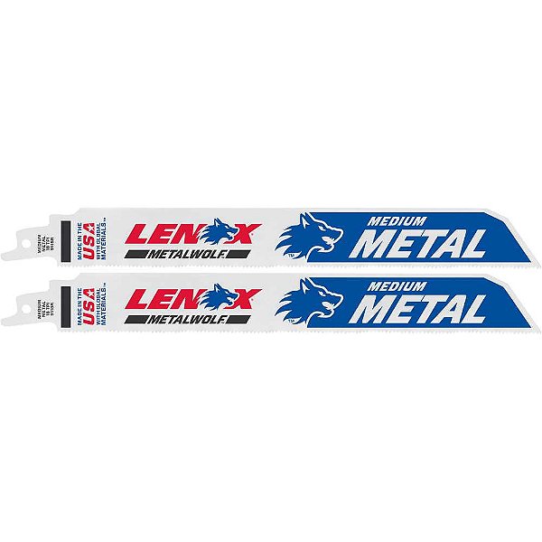 Lâmina para serra sabre 230mm com 2 peças 18 dentes 24907T9118R LENOX