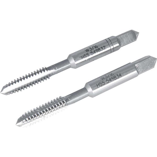 Macho manual de aço rápido 3/16" BSW jogo com 2 peças VONDER PLUS