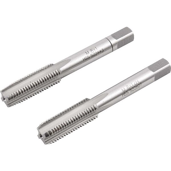 Macho manual de aço rápido M8 x 1,00mm rosca MB jogo com 2 peças VONDER PLUS