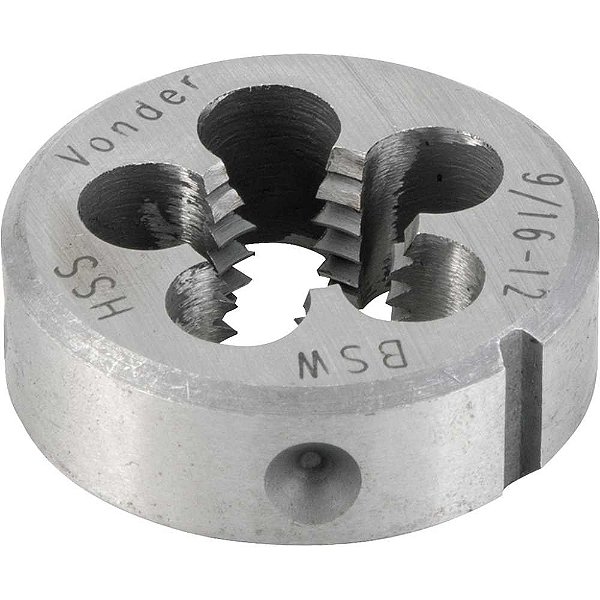 Cossinete de aço rápido 9/16" BSW externo 1.1/2" VONDER
