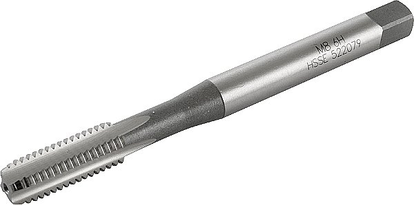 Macho máquina HSS-E 8,0mm x 1,25mm com canal reto DIN 371 VONDER PLUS