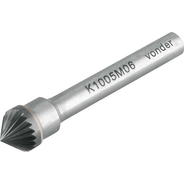Lima rotativa cônica 90° 10,0mm com haste 6,0mm VONDER