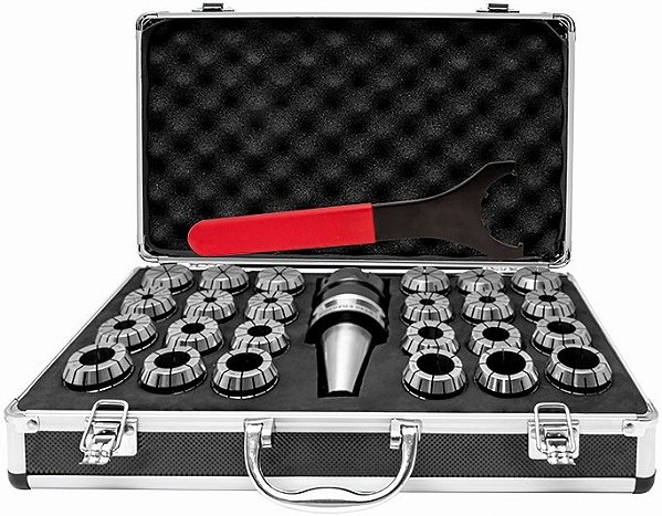 Porta pinça ER-40 de 3mm a 26mm com 26 peças 00800B BT FIXO