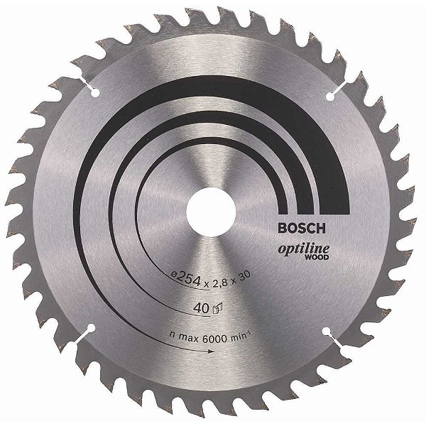 Lâmina de serra circular com dentes de metal duro/vídea 350mm x 30mm 30 dentes BOSCH