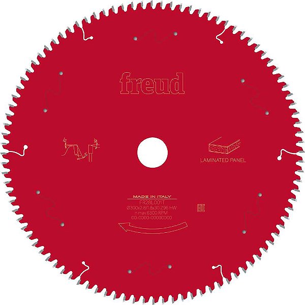 Lâmina de serra circular com dentes de metal duro 300,0mm x 30,0mm com 96 dentes para MDF BOSCH