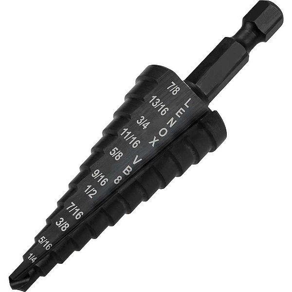 Broca de aço rápido escalonada 3/16” (4,8 mm) a 7/8” (22,22 mm) 30960MVB412 LENOX