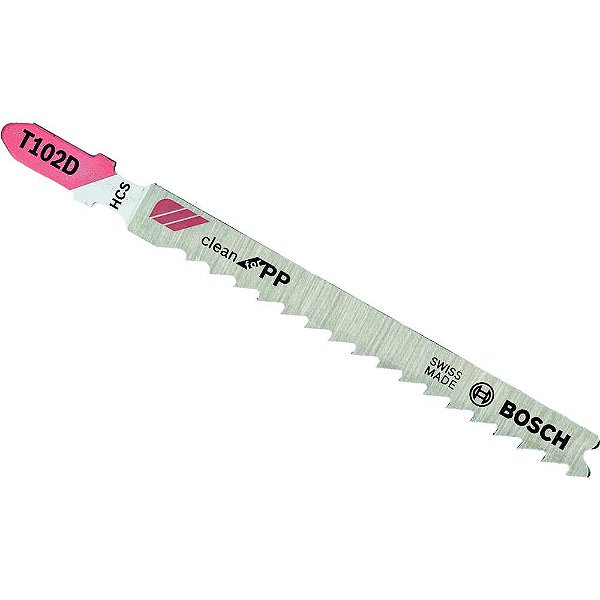 Lâmina de serra tico-tico 74mm encaixe T T-102D polipropileno BOSCH