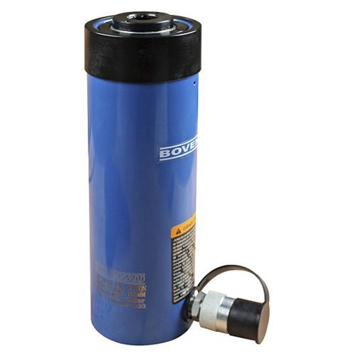 Cilindro Hidráulico com Haste Vazada 100T x 76mm de Curso Simples Ação CSV-100076 Bovenau