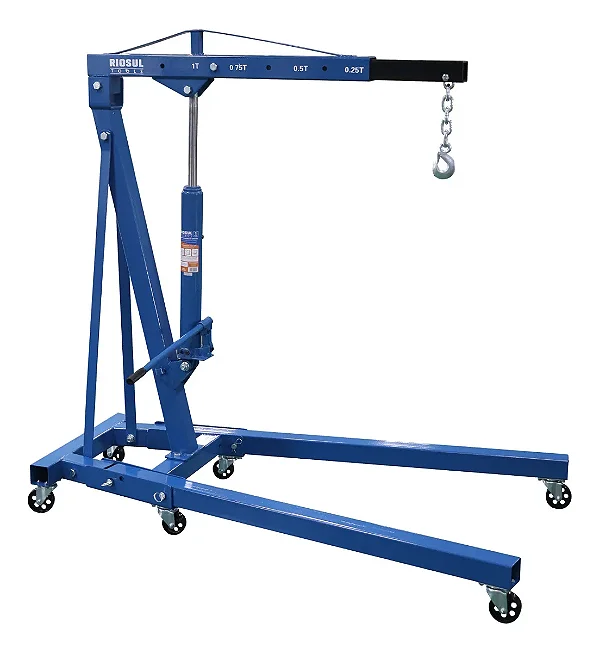 Guincho Hidráulico Dobrável 1 Tonelada Tipo Girafa com Prolongador R070043 Riosul Tools
